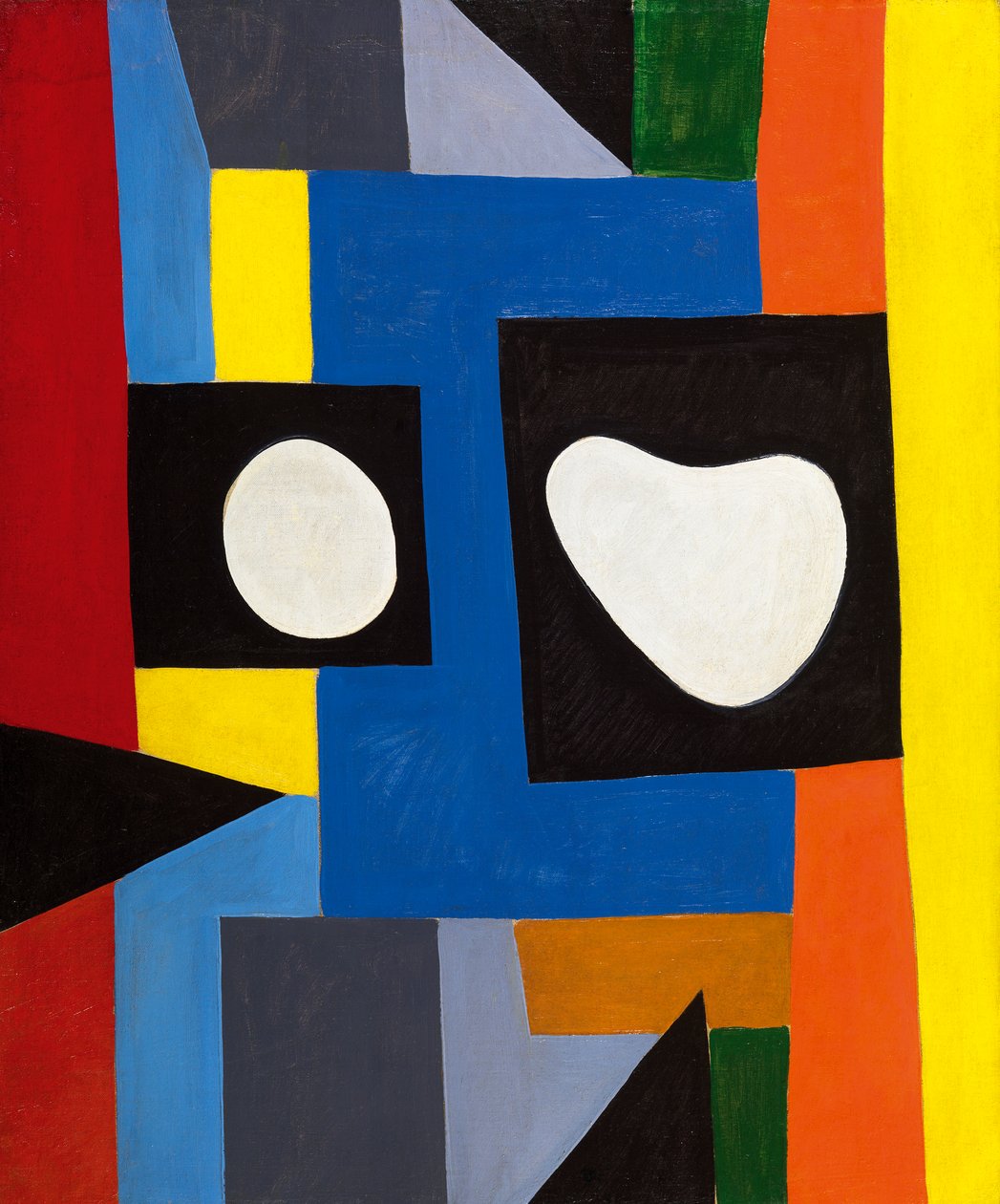 Arkitektonisk komposition, ca 1951 (olja på duk) av Caziel Caziel