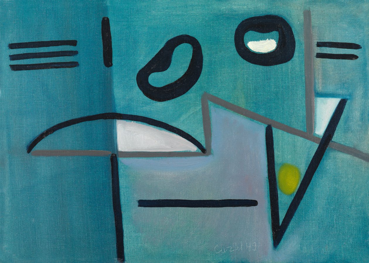 Abstrakt blå av Caziel Caziel