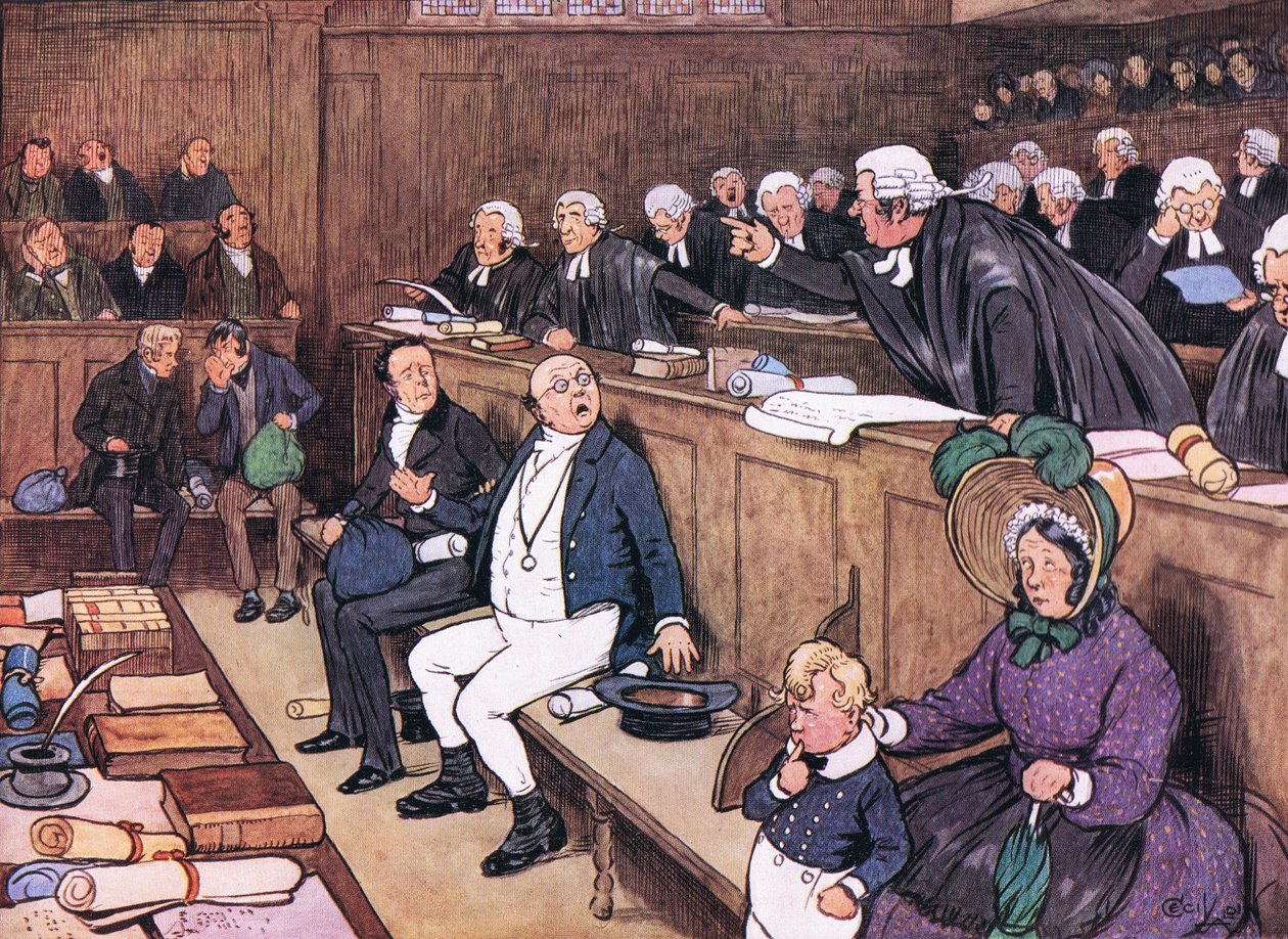 Mina herrar, vad betyder detta Koteletter och tomatsås, era Pickwick! av Cecil Charles Windsor Aldin