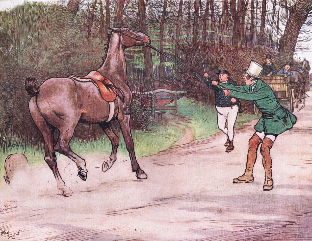 Mr Pickwick sprang till hans hjälp av Cecil Charles Windsor Aldin