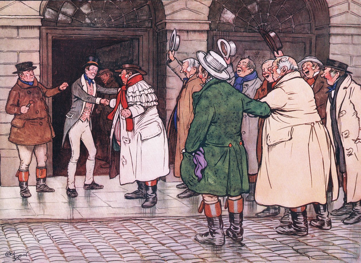 Kavalkaden gav tre enorma hurrarop av Cecil Charles Windsor Aldin