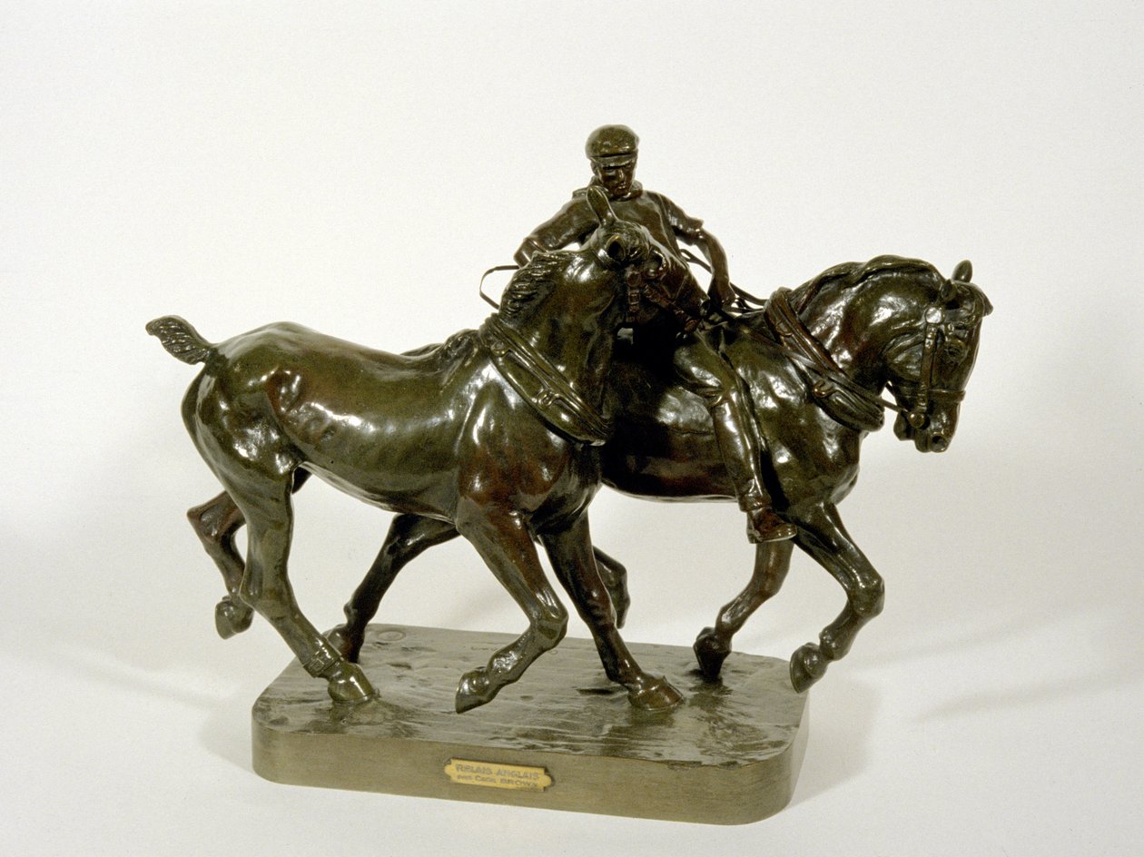 Draghästar (brons) av Cecil Brown