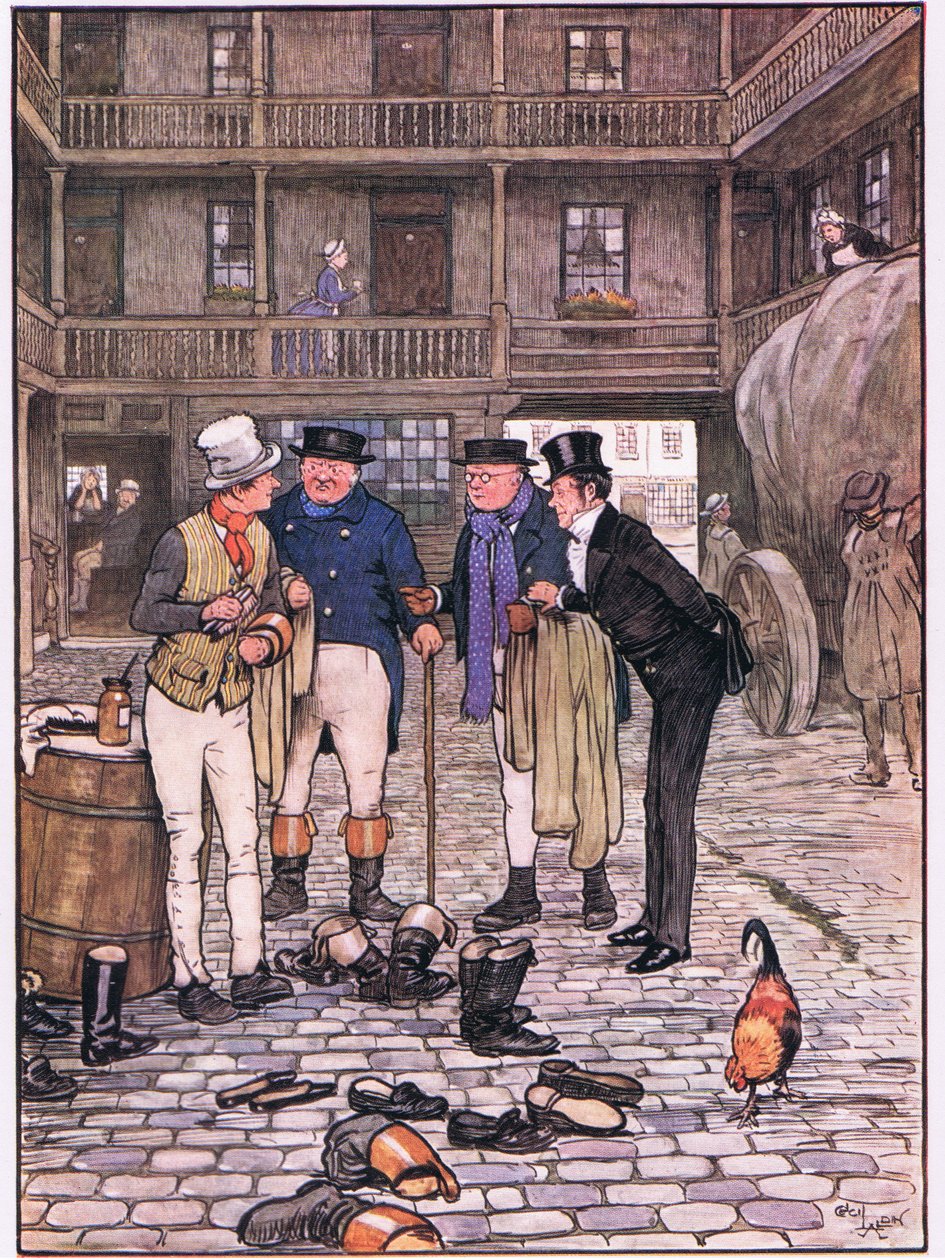 Sam på White Hart-gården av Cecil Charles Windsor Aldin