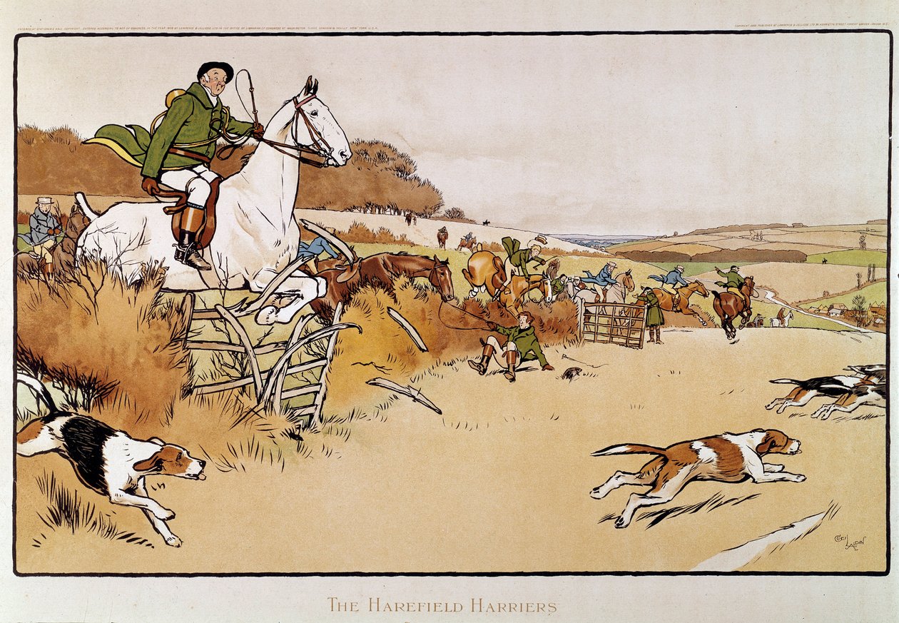 Akvarell av Cecil Aldin (1870-1935) Privat samling från 1800-talet av Cecil Charles Windsor Aldin