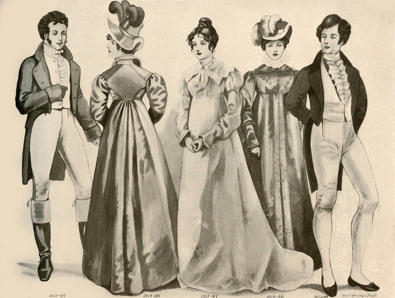Kläder från 1812-1828, 1907, 1937. av Cecil W. Trout