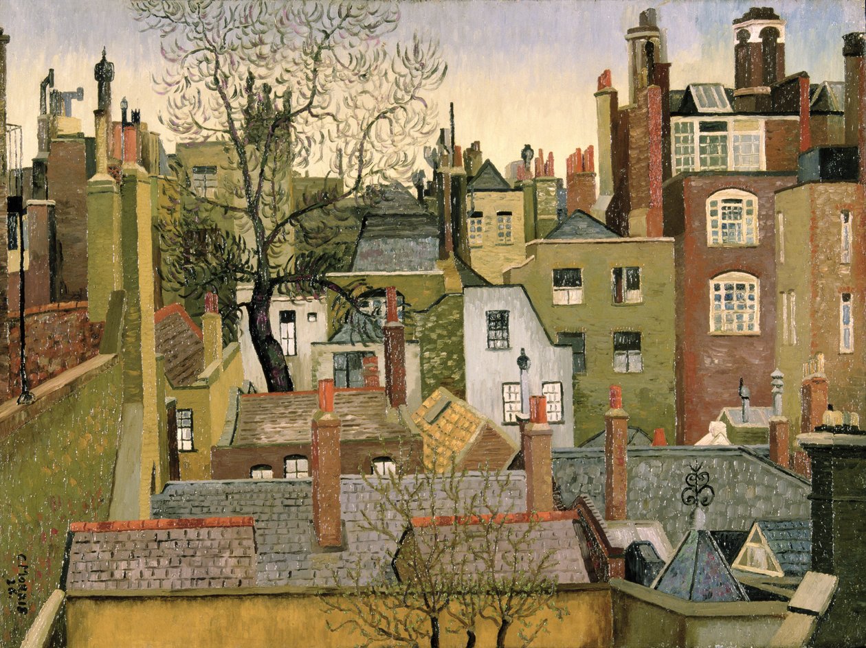 Från ett fönster på 45 Brook Street, London, W1 av Cedric Morris
