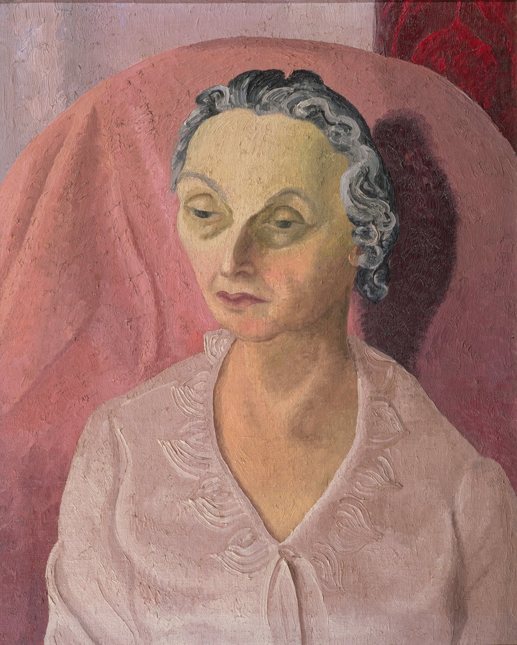 Porträtt av fru R.A. Gorer av Cedric Morris