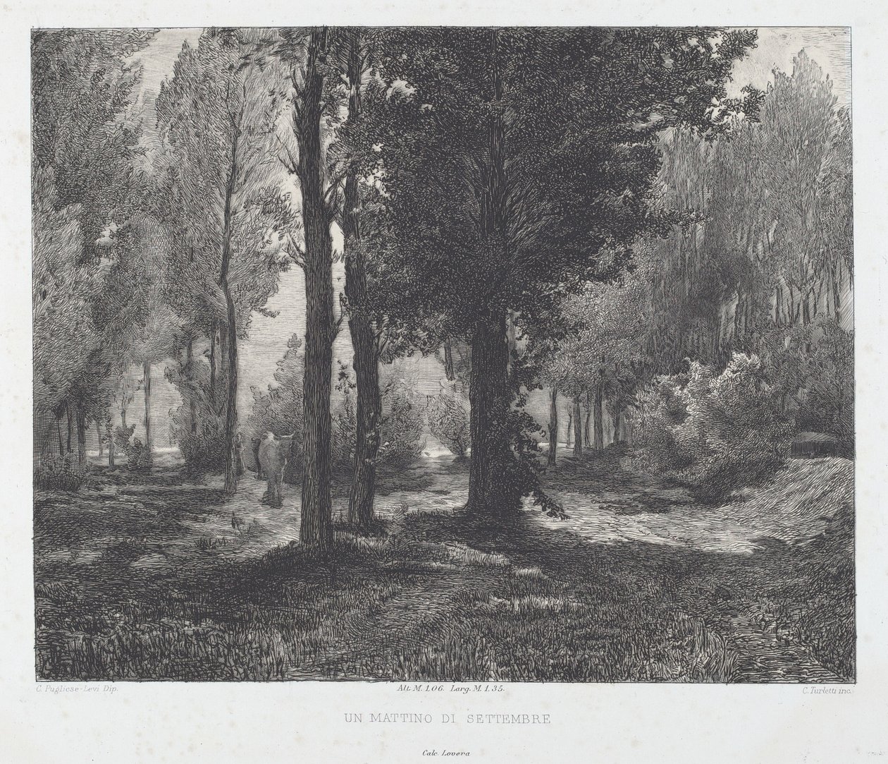 A September Morning [A September Morning] av Celestino Turletti, after Clemente Pugliese Levi