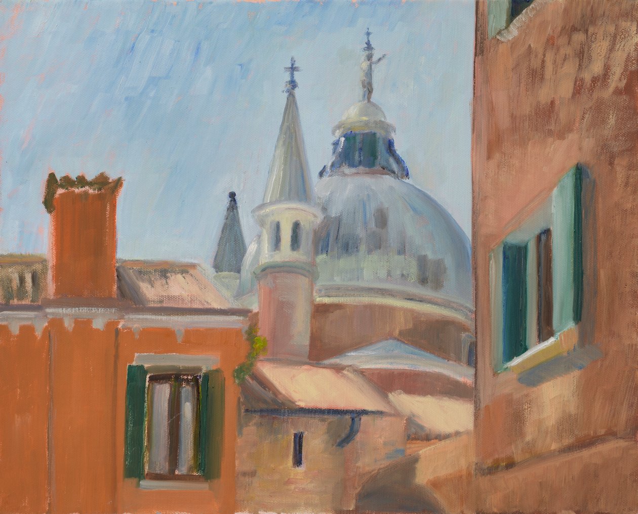 Sommarvärme, bakom Redentore (målning) av Celia Montague