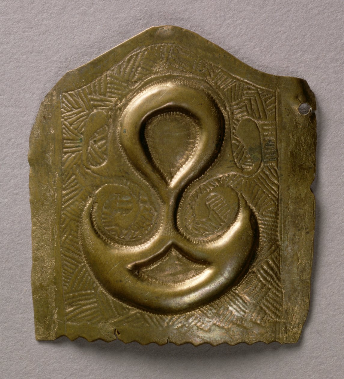 Element från Standlake Sword, tidig järnålder, tidigt 300-tal f.Kr. (kopparlegering) av Celtic