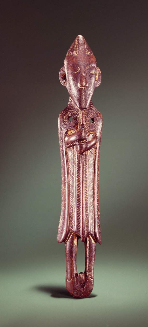 Figur av en kyrklig person, vikingatid (förgylld brons) av Celtic