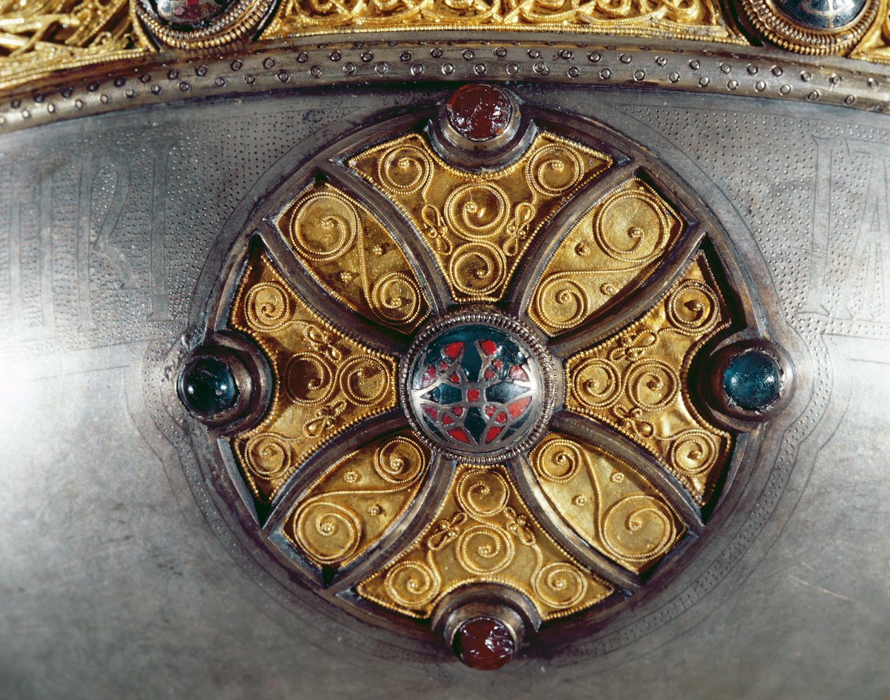 Ardagh-kalken, Reerasta, grevskapet Limerick silver med silverförgyllning, emalj, mässing och brons detalj av 228699 av Celtic