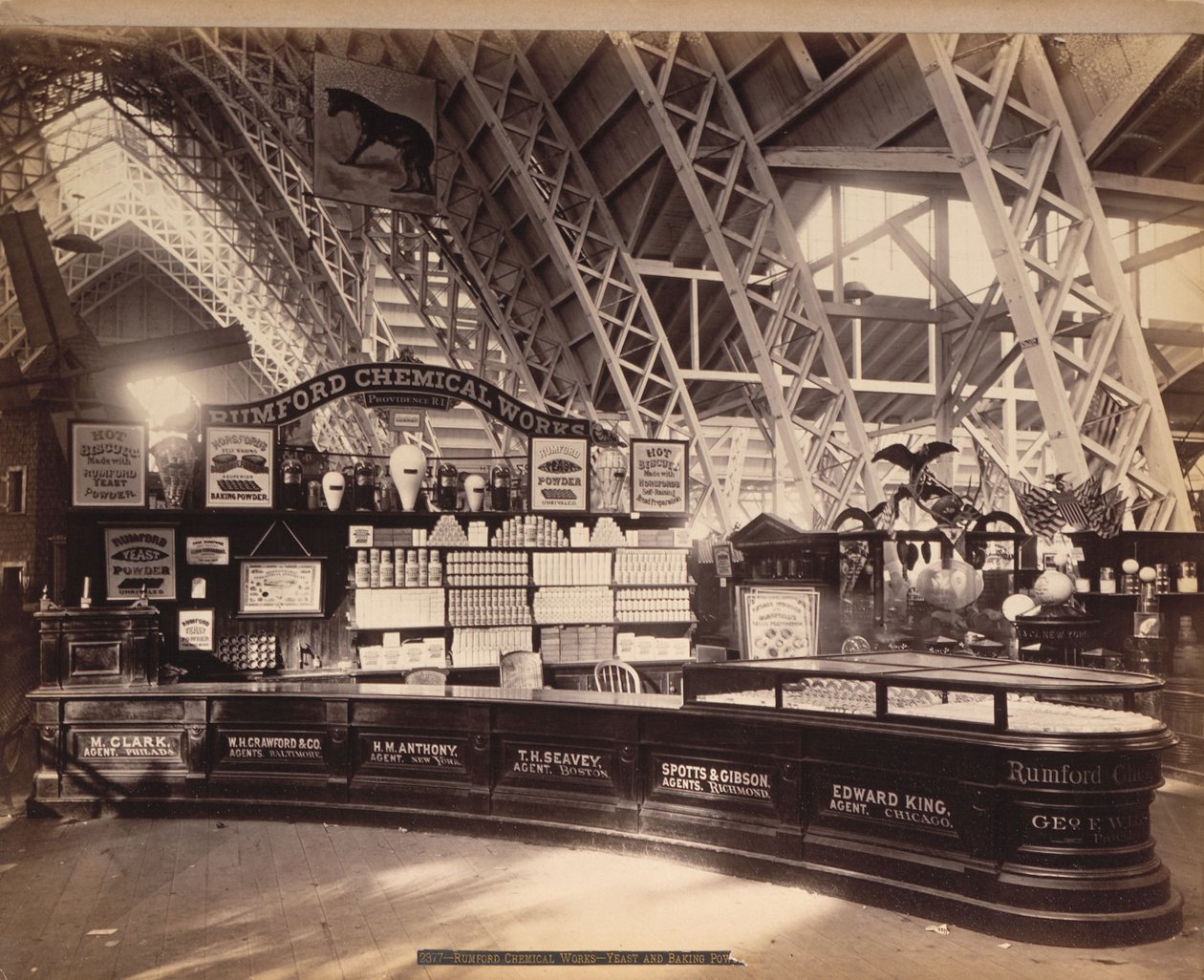 Rumford Chemical Works - Yeast and Baking Powder, Centennial Exhibition, Philadelphia av Centennial Photographic Co.