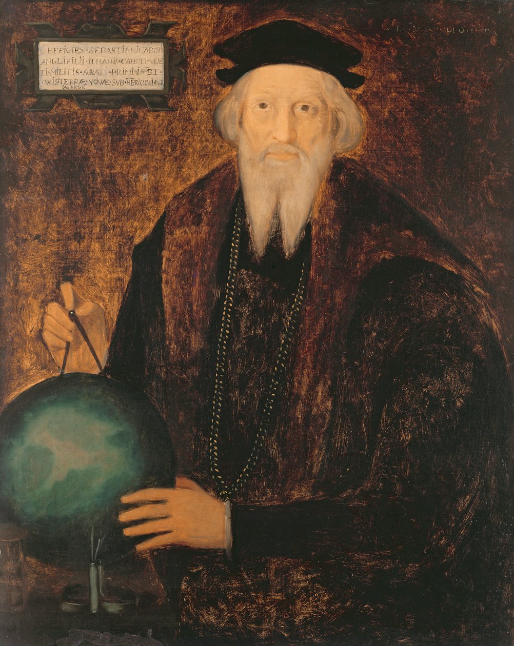 Porträtt av Sebastian Cabot (1474-1557) av Cephas Giovanni Thompson