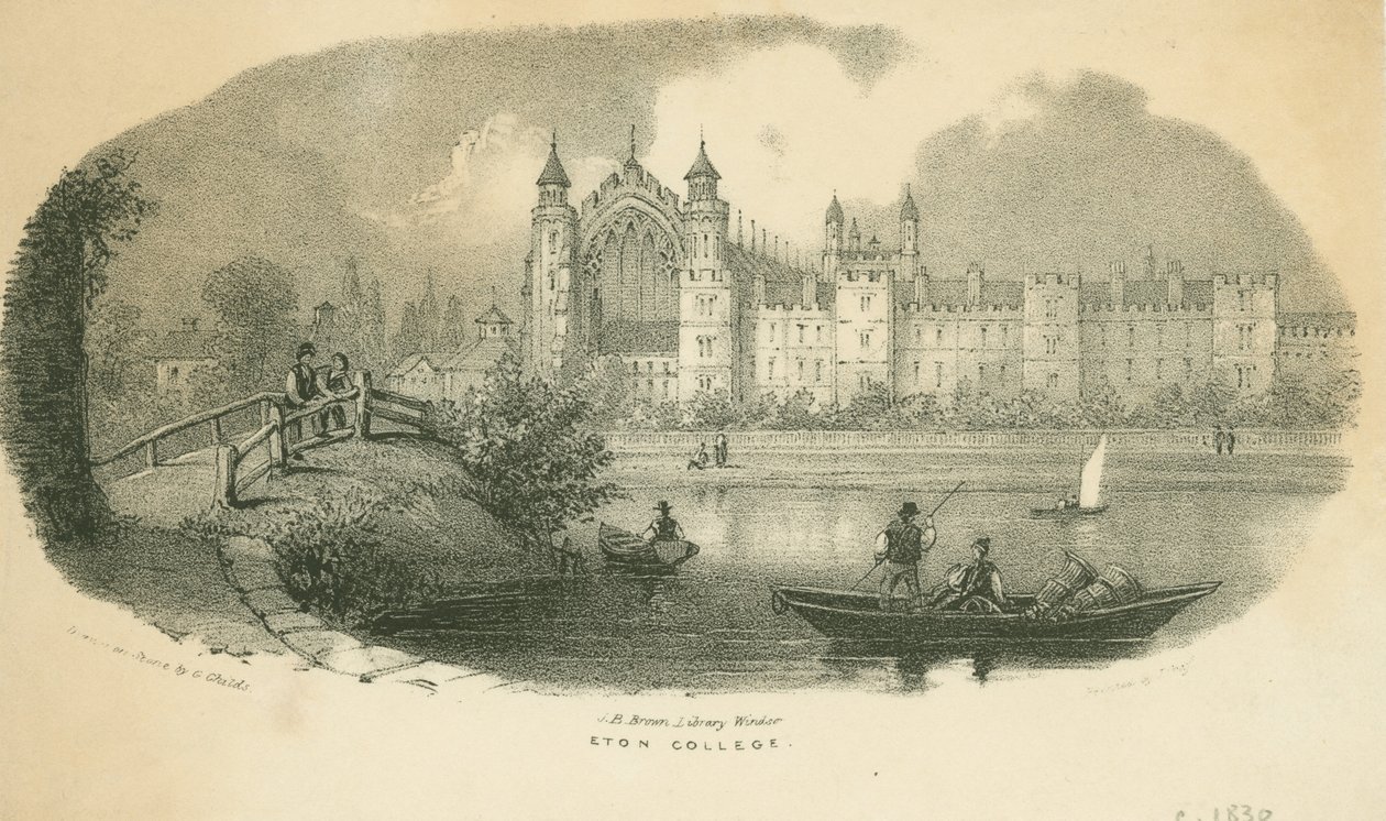 Eton College, ca 1830 av Cephas Grier Childs
