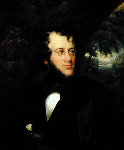 Porträtt av Charles Fenno Hoffman (1806-84) av Cephas Giovanni Thompson