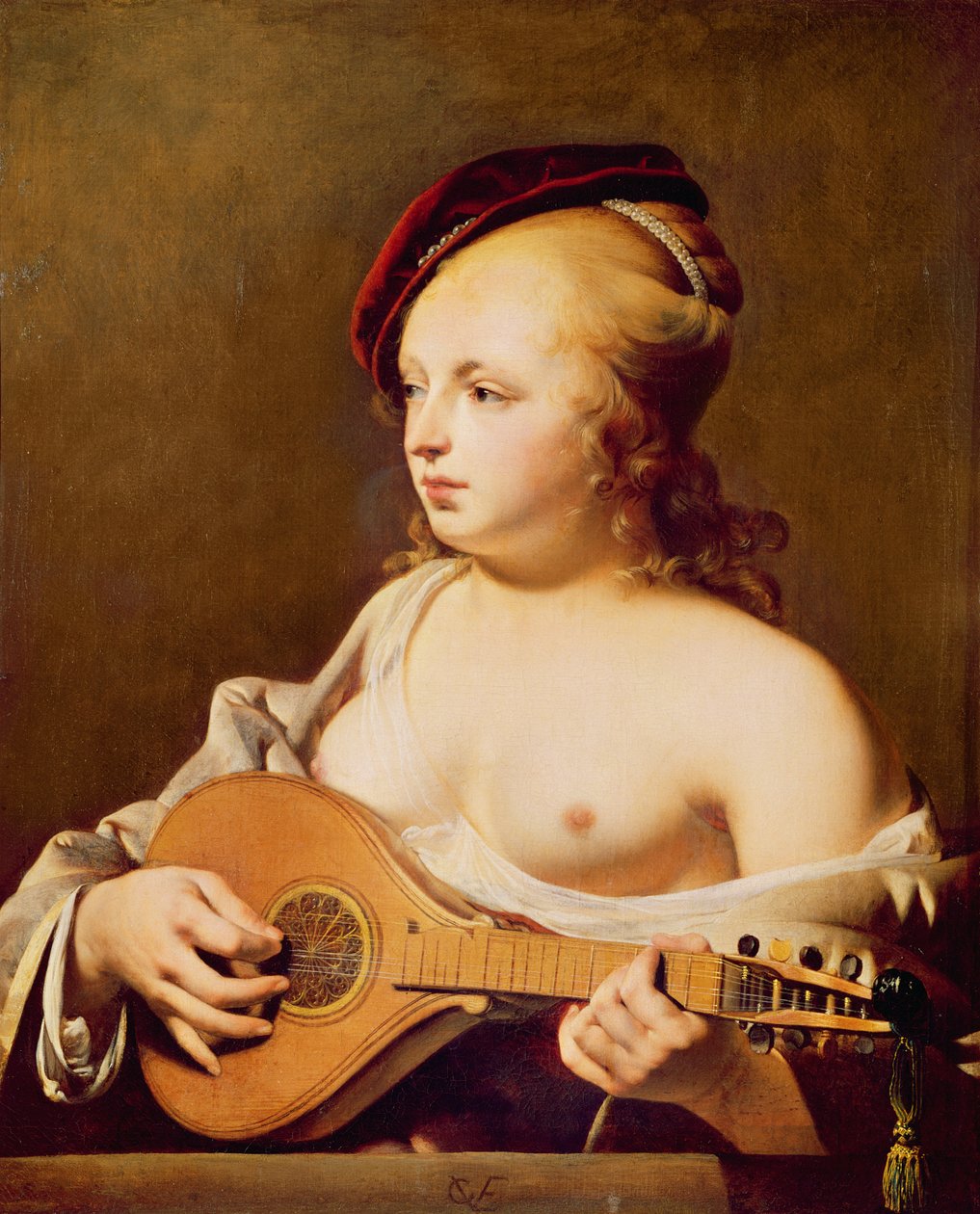 Citternspelaren av Cesar Boetius van Everdingen