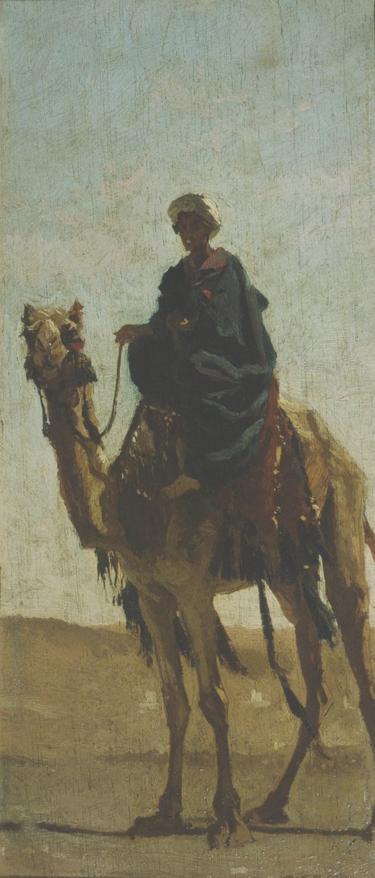 Kamelförare i öknen av Cesare Biseo