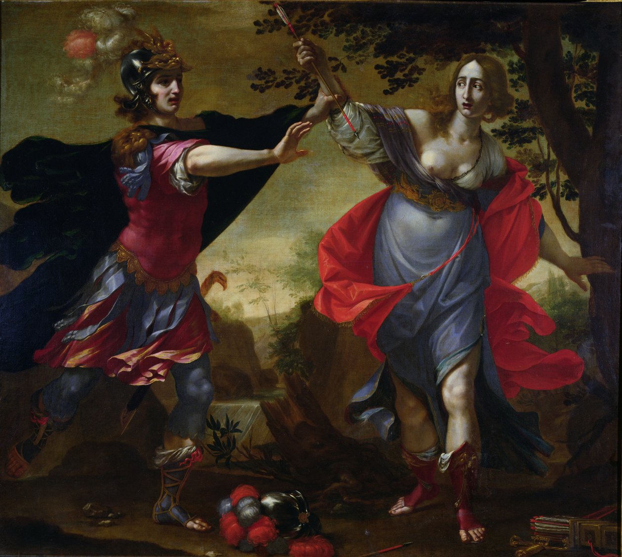 Rinaldo och Armida, ca 1630-40 av Cesare Dandini