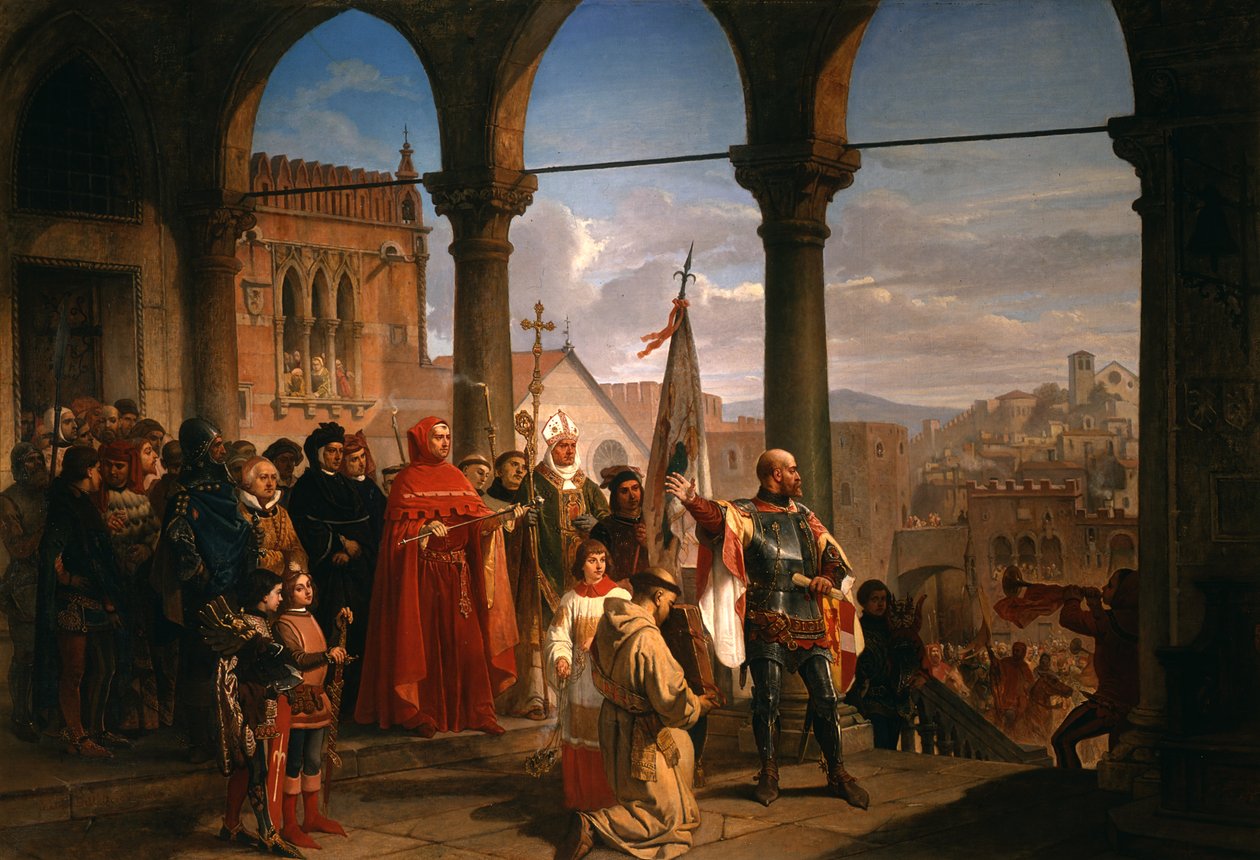 Dedikationen av Trieste till Österrike av Cesare Felix dell Acqua