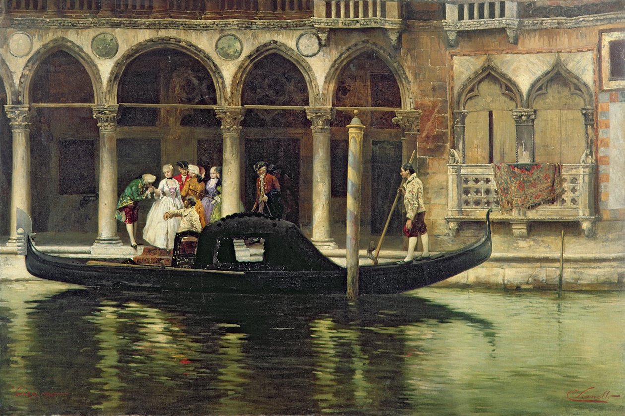Avgångarna, 1890 av Cesare Vianello