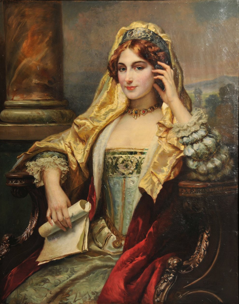 Meditation, 1880. av Cesare Agostino Detti