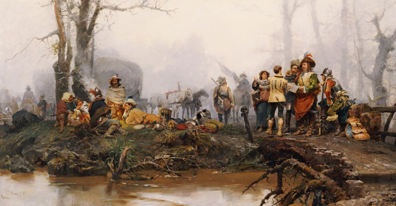 Lägret, 1878 av Cesare Auguste Detti