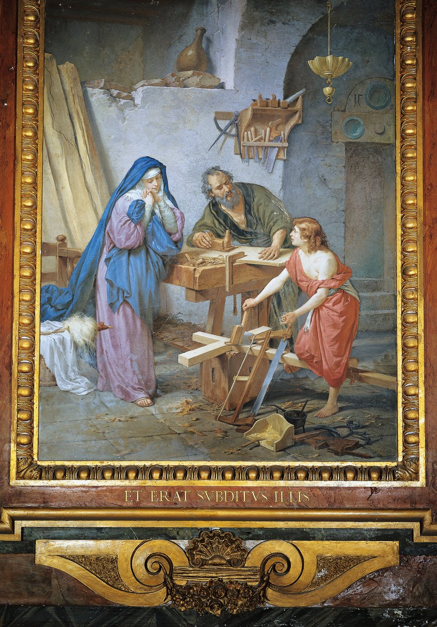 Heliga familjen i Nasaret av Cesare Mariani