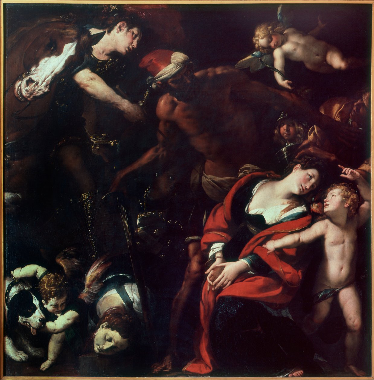 St. Rufinas och St. Secundas martyrskap (målningen av tre konstnärer) av Cesare Morazzone Pier Francesco and Cerano Procaccini