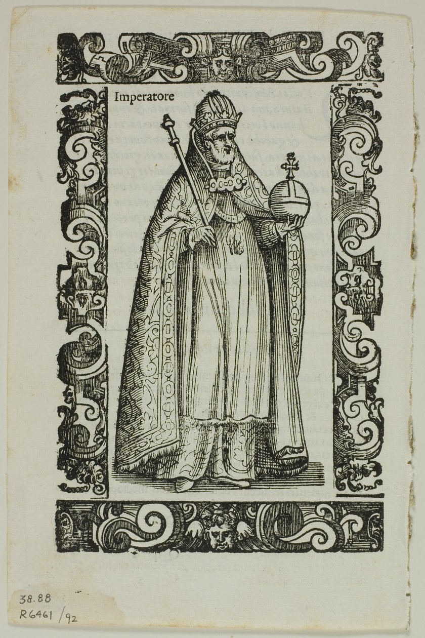 Blad från Habiti antichi e moderni, tallrik 92 från Woodcuts from Books of the XVI Century av Cesare Vecellio