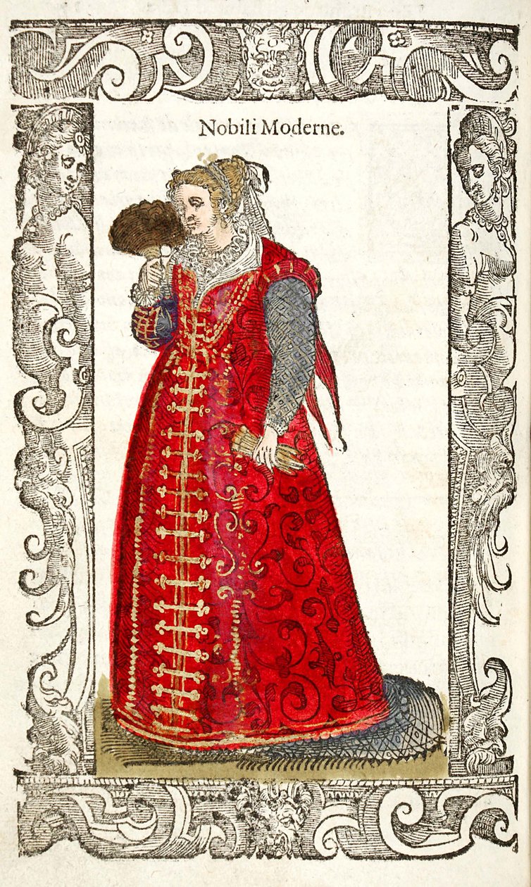Noble Moderne. Från: De gli habiti antichi et moderni, 1598 av Cesare Vecellio