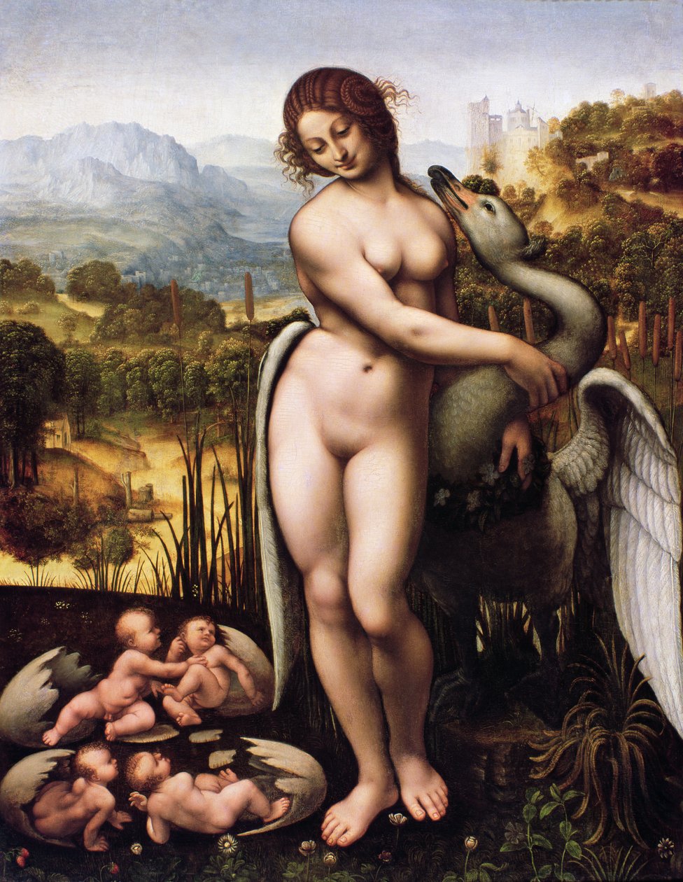 Leda och Svanen av Cesare da Sesto