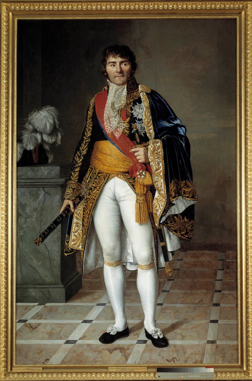 Hellängdsporträtt av marskalk Francois Joseph Lefebvre (1755-1820) hertig av Dantzig, marskalk av imperiet Målning av Cesarine Davin Mirvault (1773-1844) 1807 Sön. 2,15 x 1,4 m av Cesarine  Davin