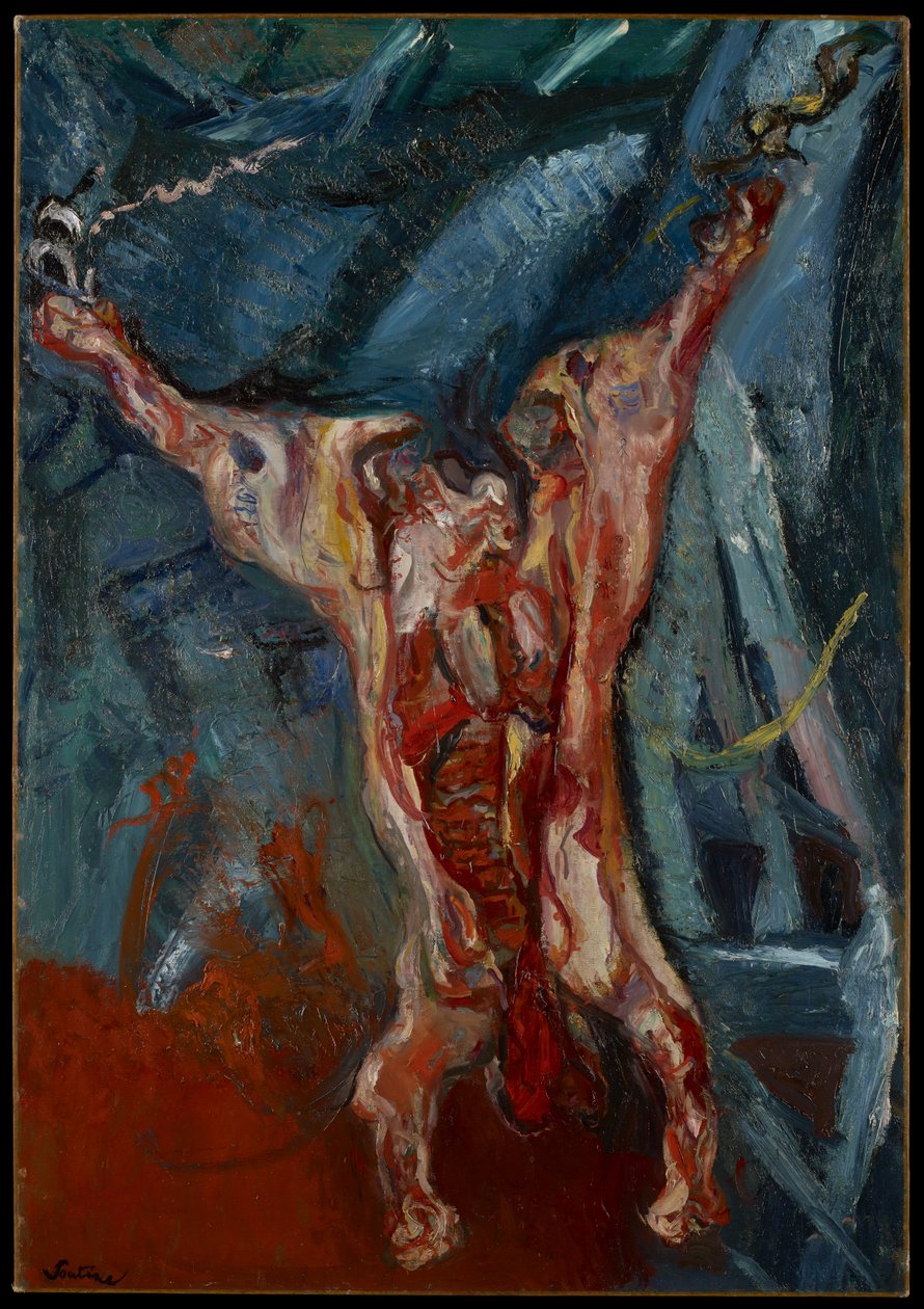 Slaktkropp av nötkött, 1925 av Chaim Soutine