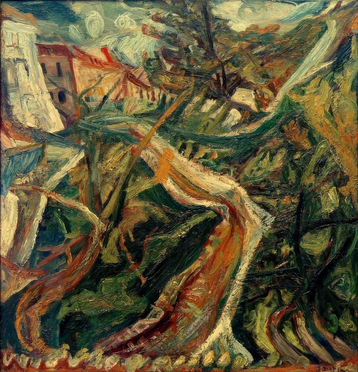Ch Soutine, Der Chemin de la fontaine des Tins i Céret av Chaim Soutine
