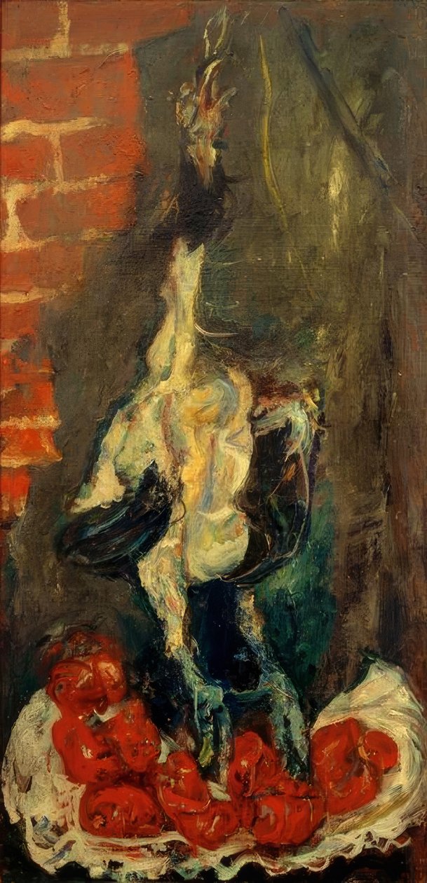 Ch. Soutine, plockad tupp och tomater av Chaim Soutine