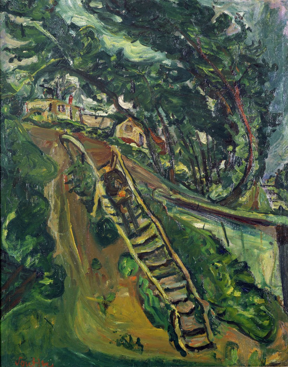 Man som går i trappan, 1922-3 av Chaim Soutine