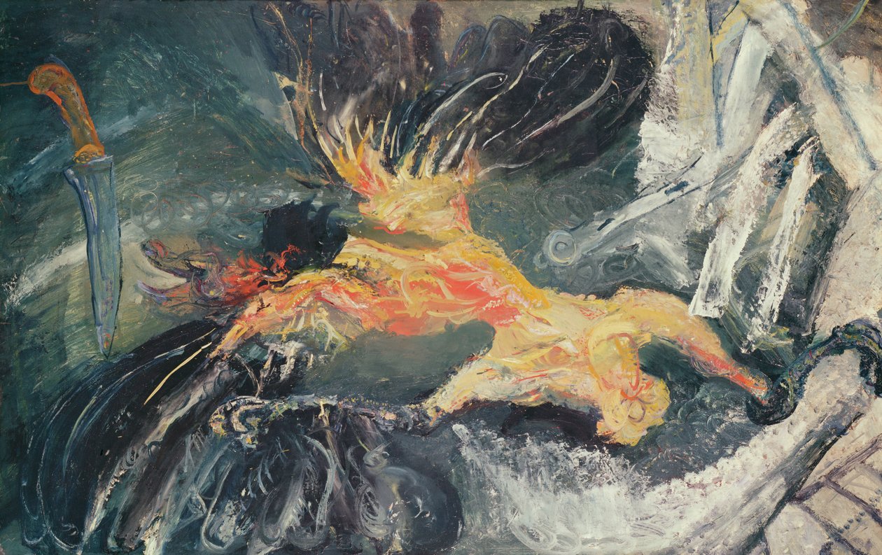 Fjäderfä, ca 1925-26 (olja på kartong) av Chaim Soutine