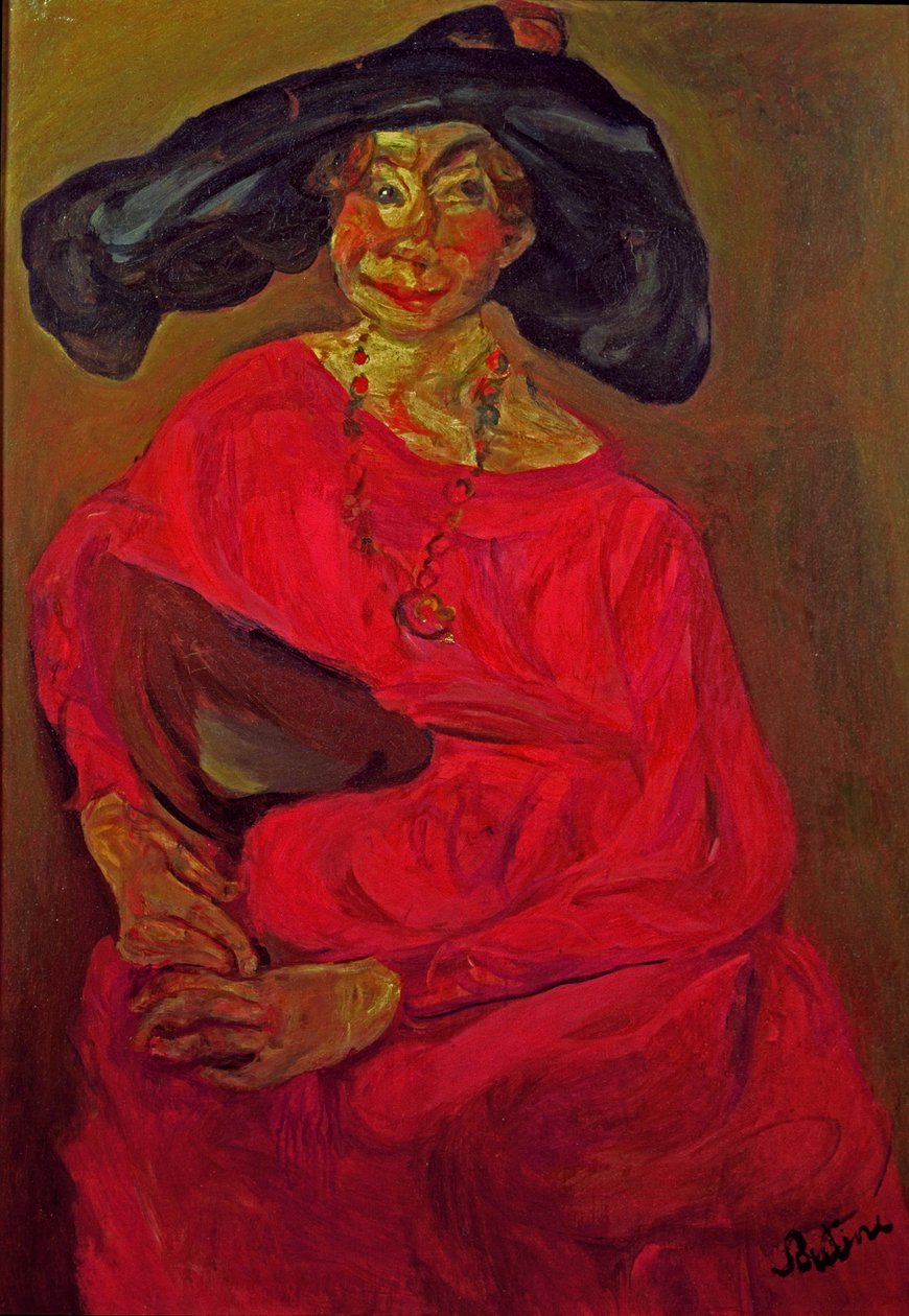 Kvinna i rött av Chaim Soutine