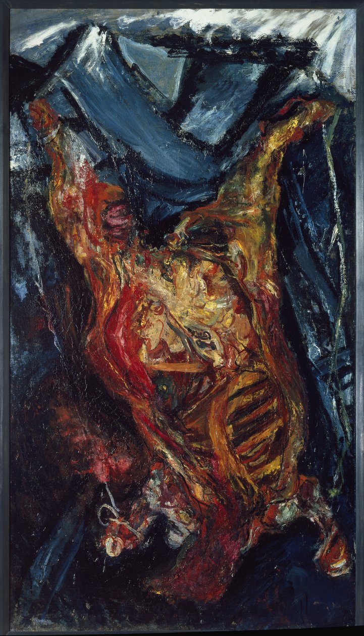 Nötbark - Målning av Chaim Soutine (1894-1943), olja på duk, 202x114 cm av Chaim Soutine