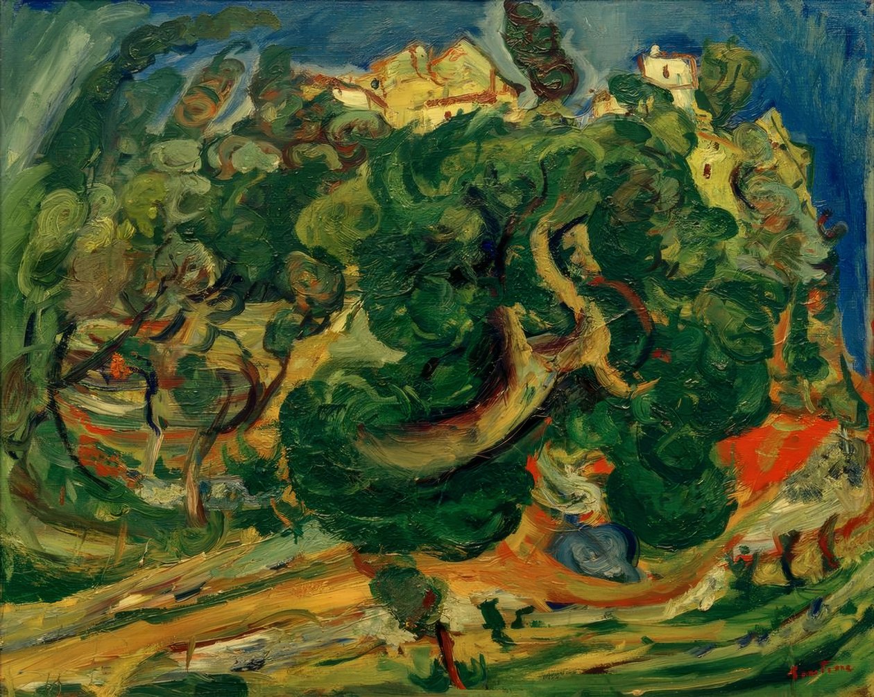 Ch. Soutine, landskap i södra Frankrike av Chaim Soutine