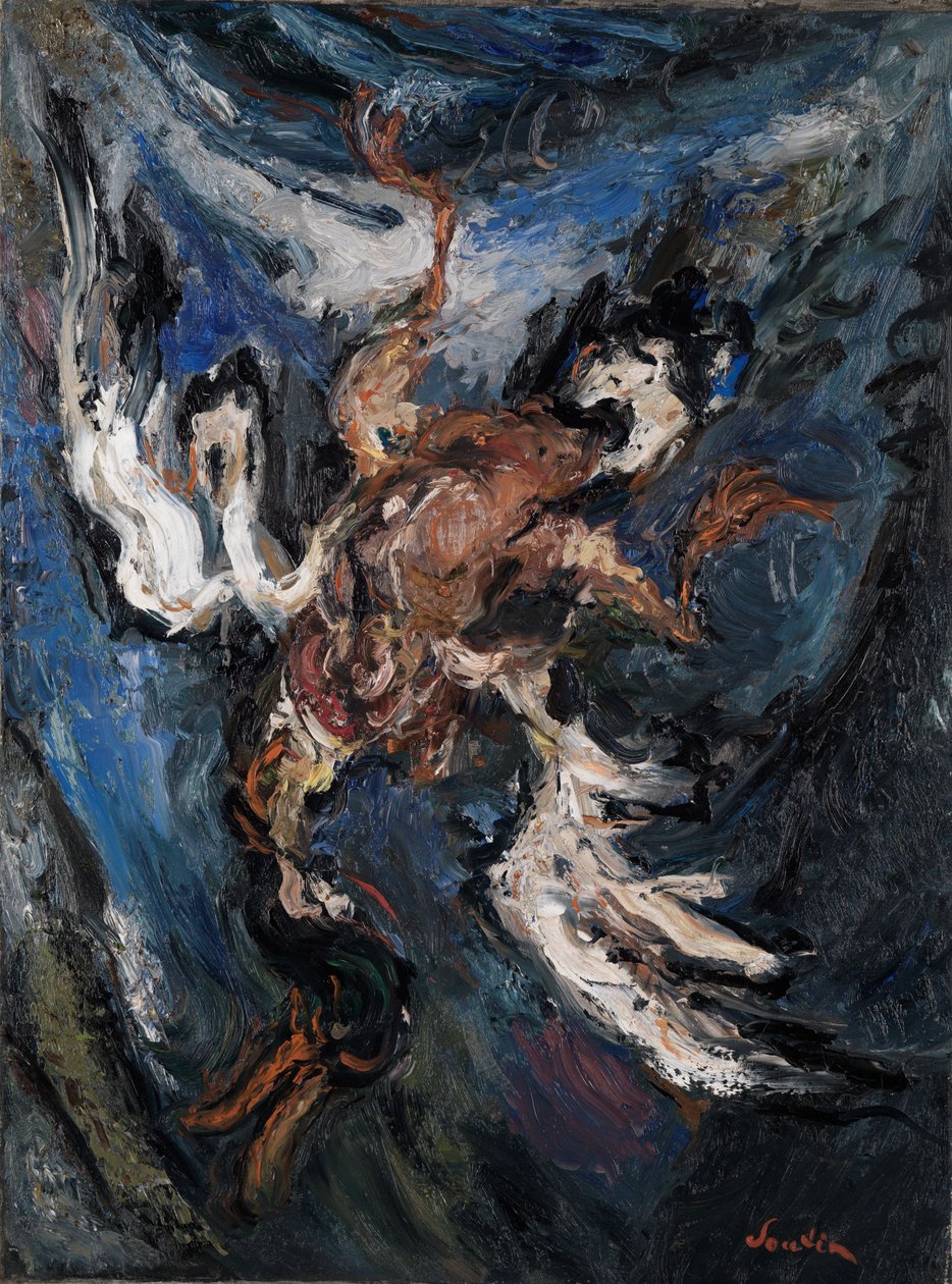 Anka på blå bakgrund av Chaim Soutine