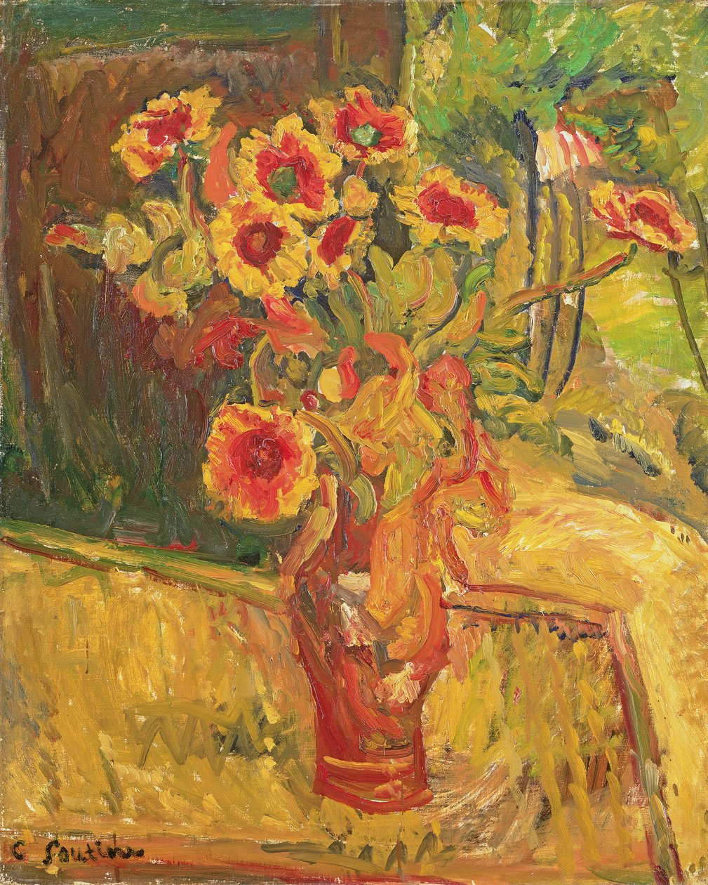 Blomma stycke av Chaim Soutine