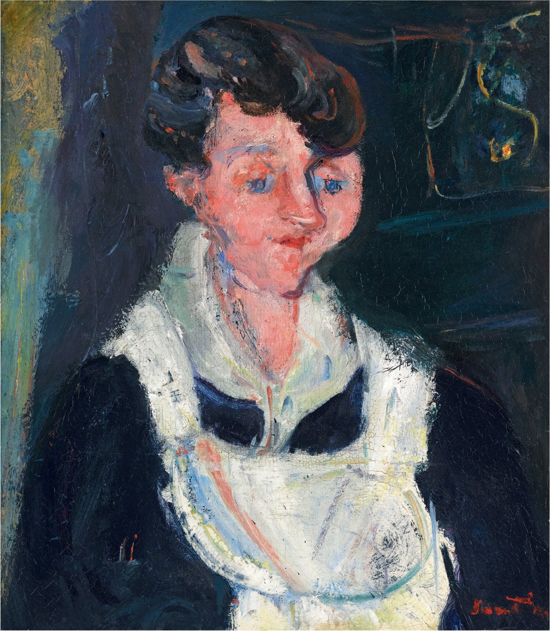 La Soubrette (Den väntande pigan), ca 1933 (olja på duk) av Chaim Soutine