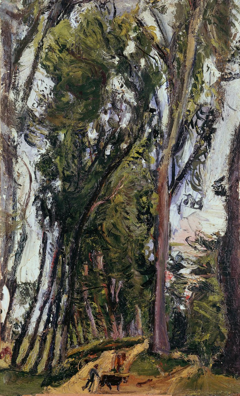 Landskap med bonde, av Chaim Soutine (1894-1943), Frankrike, 1900-talet av Chaim Soutine