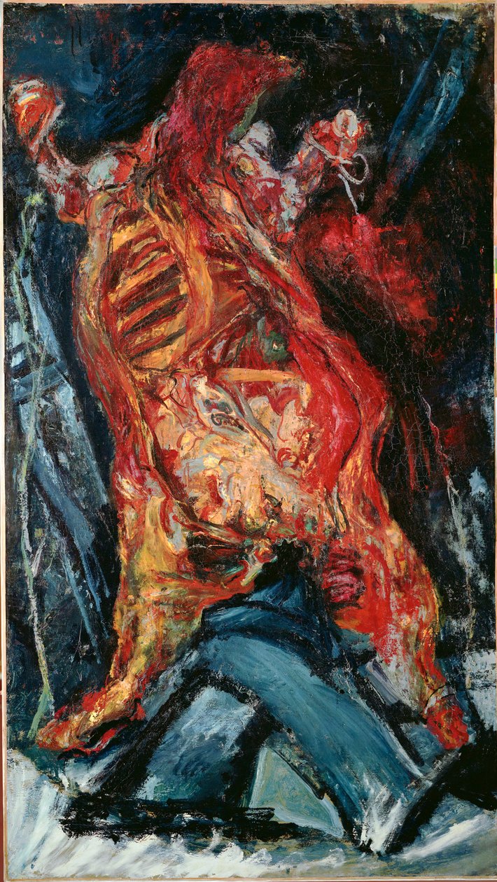 Le Boeuf Ecorche (olja på duk) av Chaim Soutine