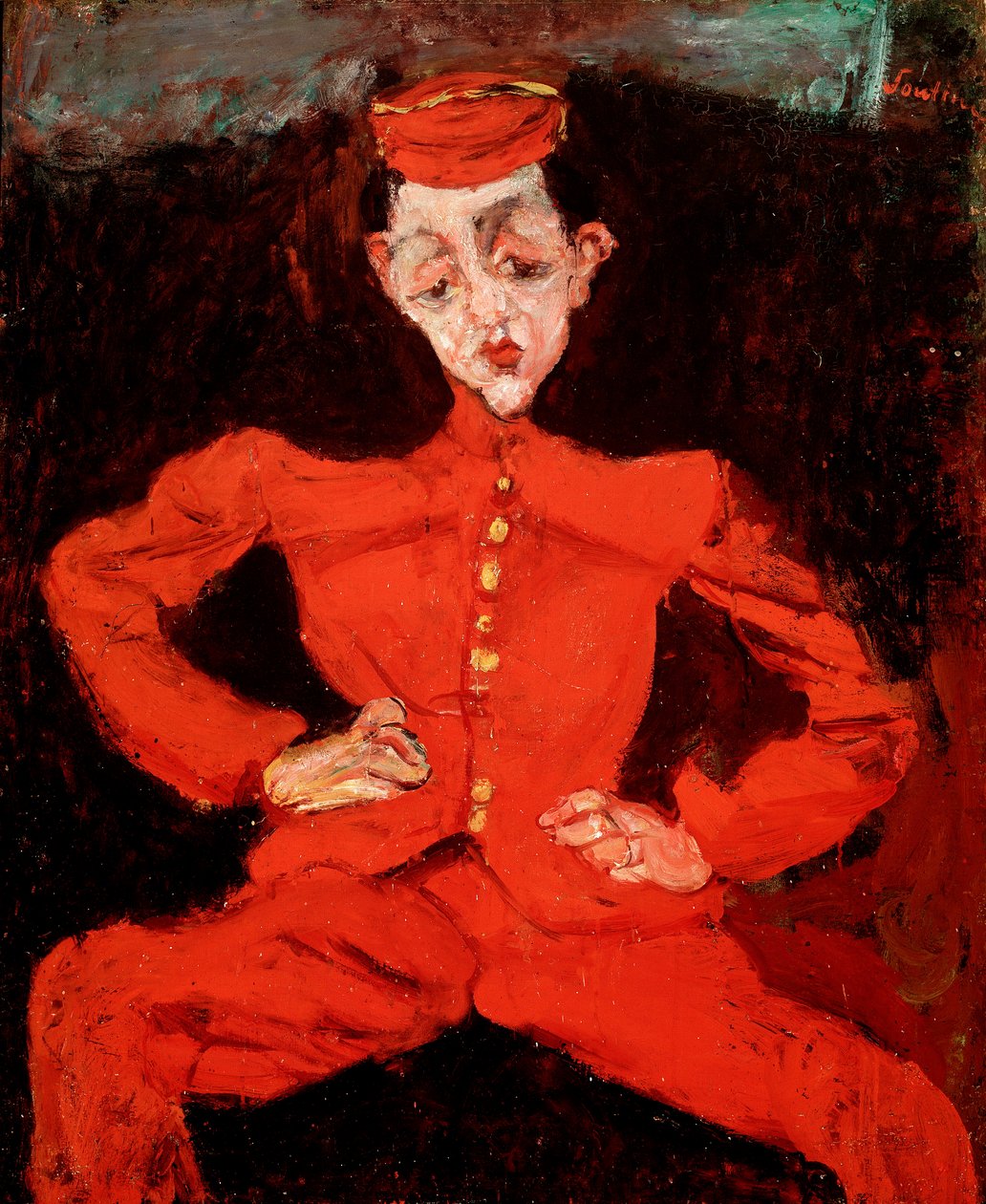 Le Groom-målning av Chaim Soutine (1894-1944) av Chaim Soutine