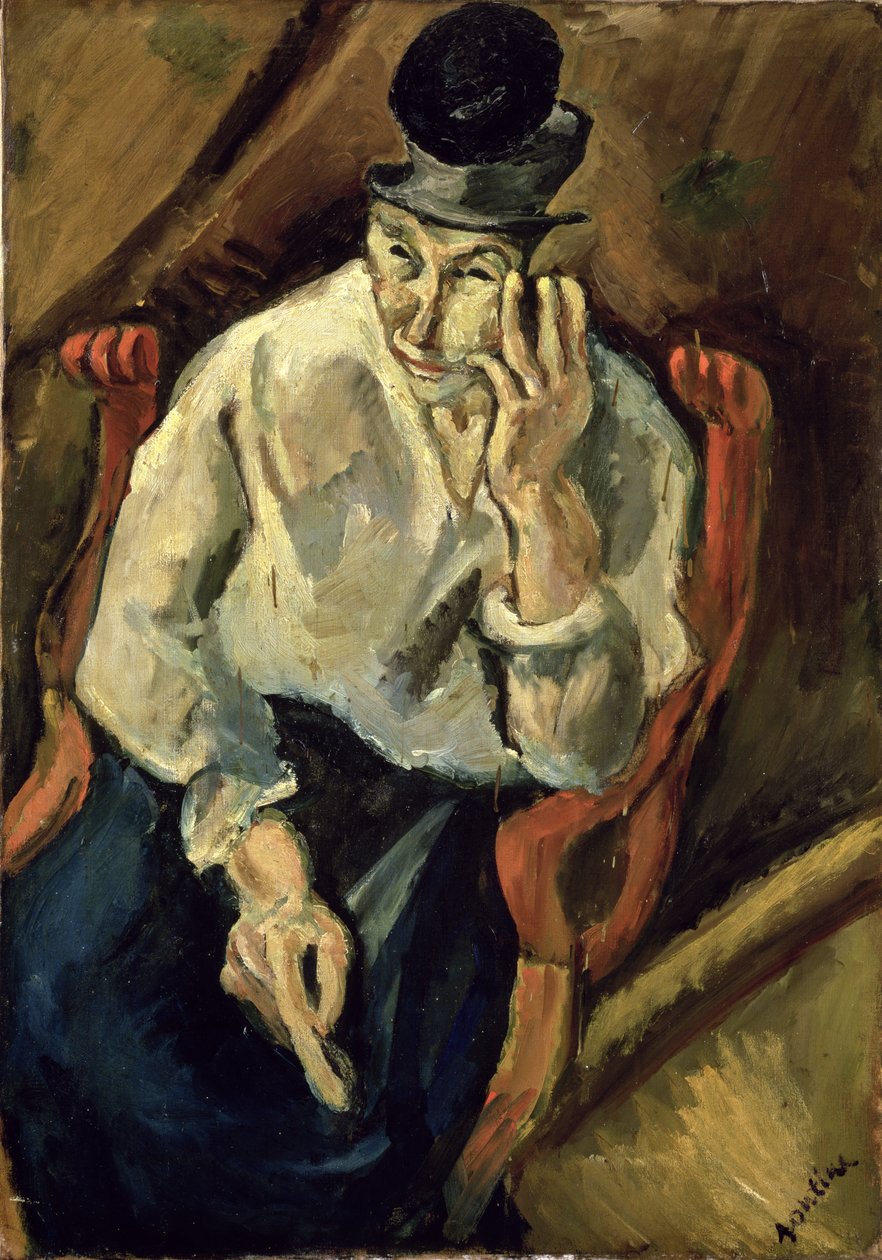 Man med hatt, ca 1900 av Chaim Soutine
