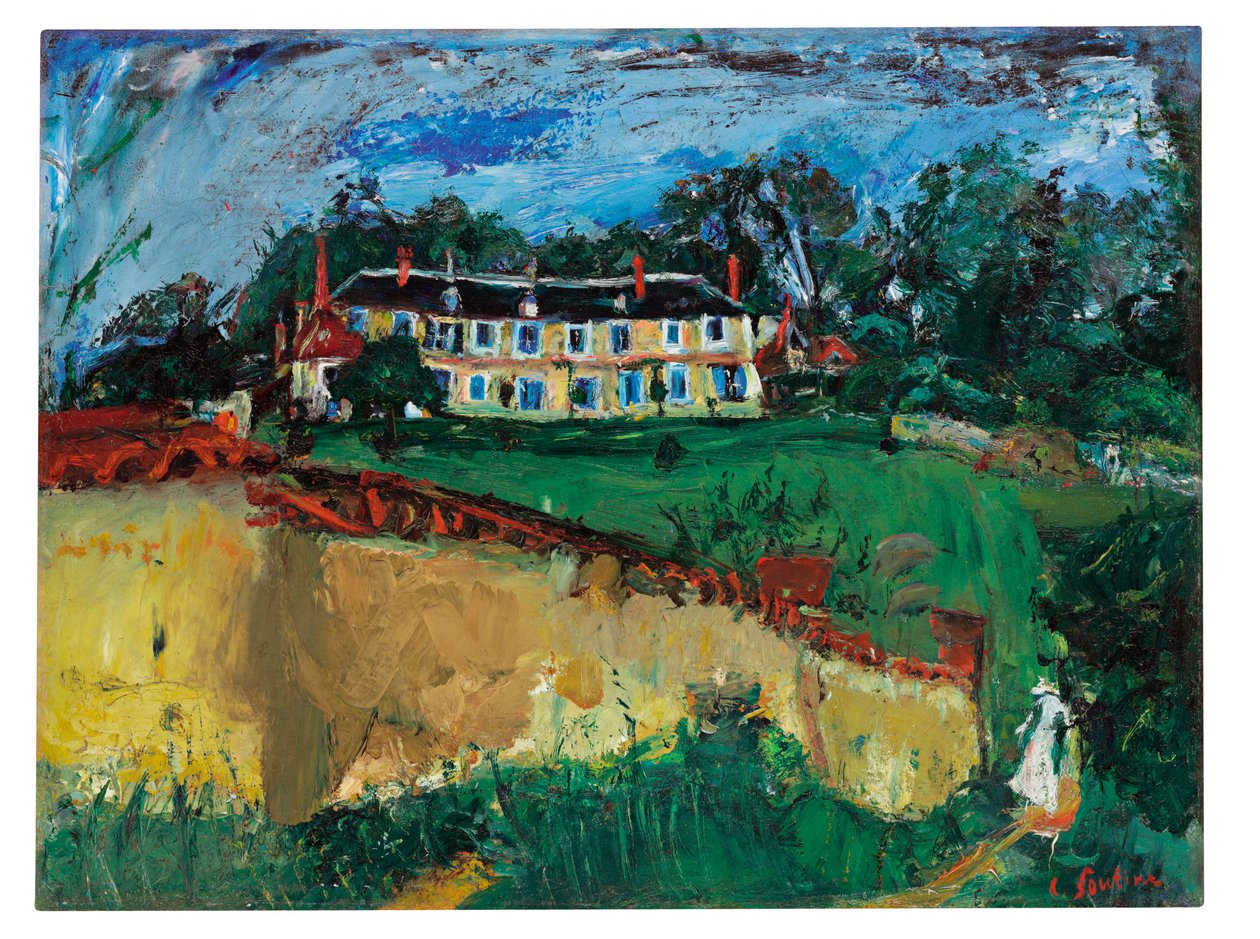 Gammalt hus nära Chartres, ca 1934 av Chaim Soutine