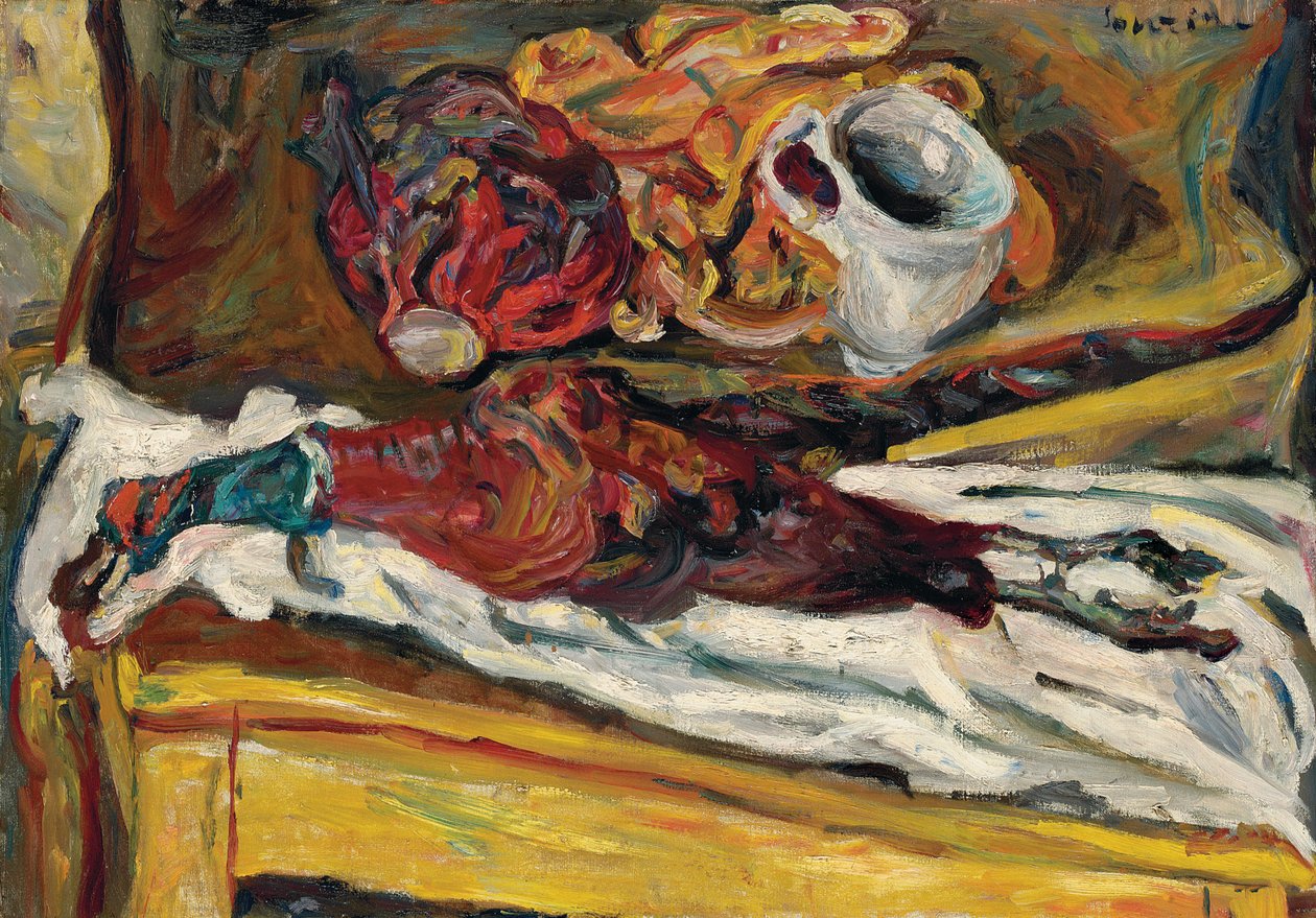 Fasan med kål; Kålfasanen, 1926-1927 av Chaim Soutine